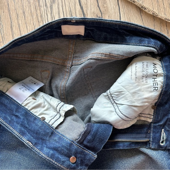 Mother Skinny Jeans The Looker Ankle Fray 26 - Picture 8 of 10
